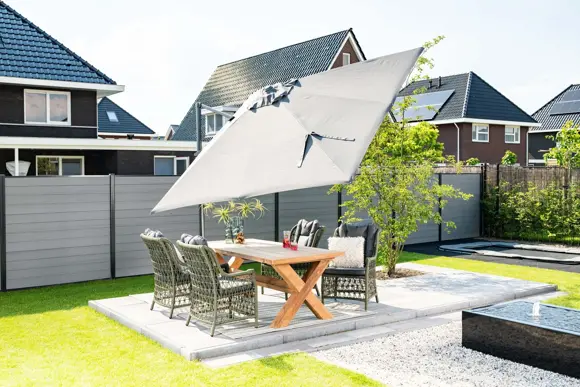 Parasol in het zonnetje!