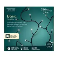 Basic twinkle lights 360L 27m - warm wit - afbeelding 2