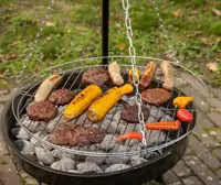 Bbq vuurschaal met driepoot - afbeelding 2