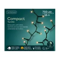 Compact twinkle lights 750L 16m - klassiek warm - afbeelding 2