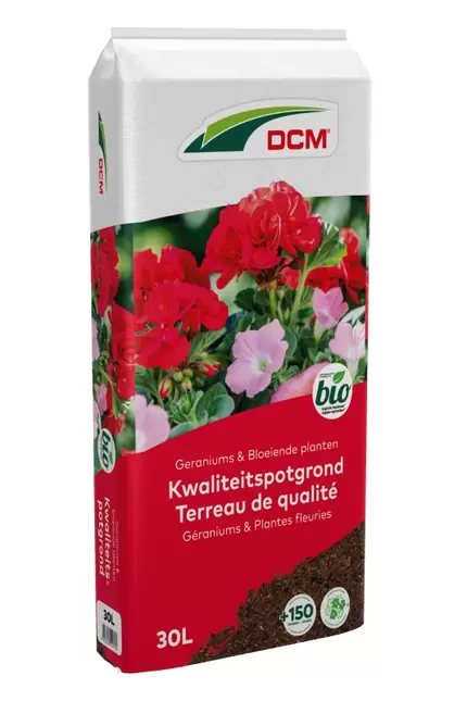 DCM Ecoterra® Geraniums & Bloeiende Planten 30 l