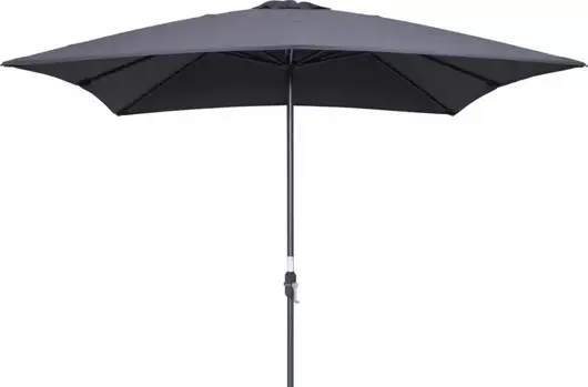 Garden Impressions Lotus parasol 250x250 cm - donkergrijs - afbeelding 1