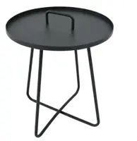 Jennifer sidetable anthracite ø50cm