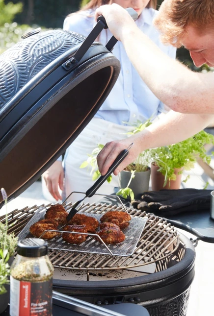 Kamal XL kamado d59.5cm mat zwart - afbeelding 3