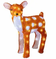 Led hert l37b18h38cm bruin/koel wit - image 2