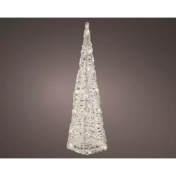 LED piramide acryl 58 cm buiten - warm wit