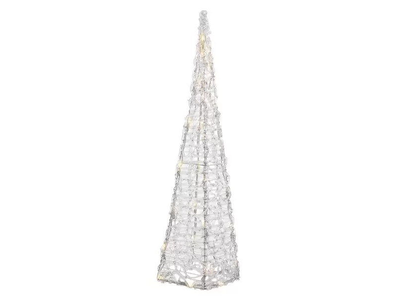 LED piramide acryl 89 cm buiten - warm wit