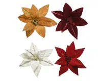 Poinsettia pes fluweel l32b32cm a4 - image 2