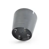 Pot amsterdam + wieltjes d60cm grijs - afbeelding 2