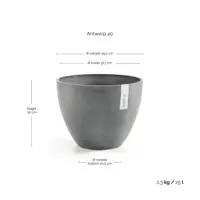 Pot antwerpen d40 grijs