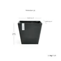 Pot rotterdam 30 donkergrijs