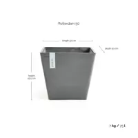 Pot rotterdam 50 grijs