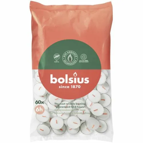 Theelicht 6u 60stuks zak