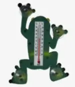 Thermometer kikker l3b23h5cm - afbeelding 2
