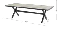 Tuintafel Canterburry grijs - Hartman - afbeelding 3