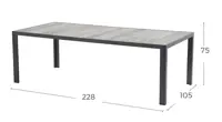 Tuintafel Tanger Hartman 228x105x75cm - afbeelding 2